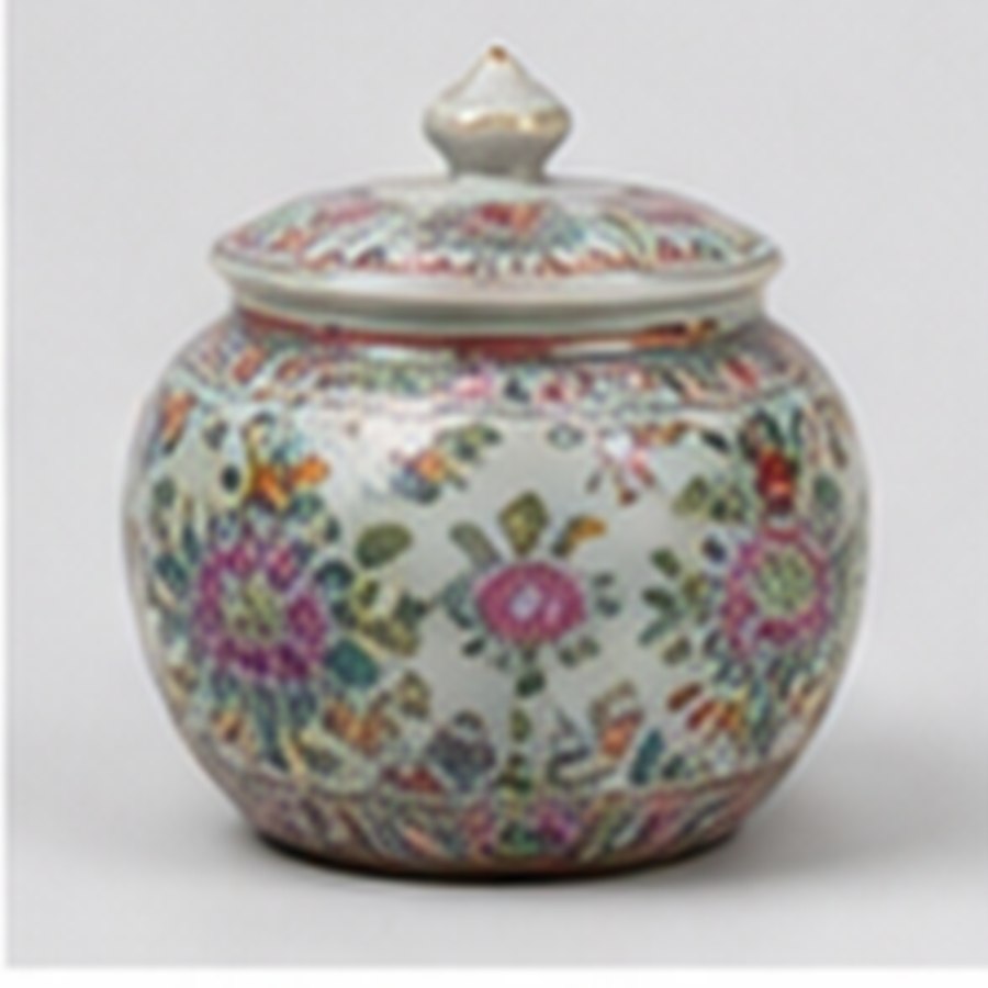 古韵青花笔筒 · 品相完整