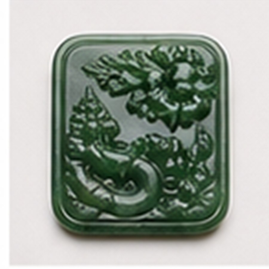 精品翡翠龙牌 · 包浆自然