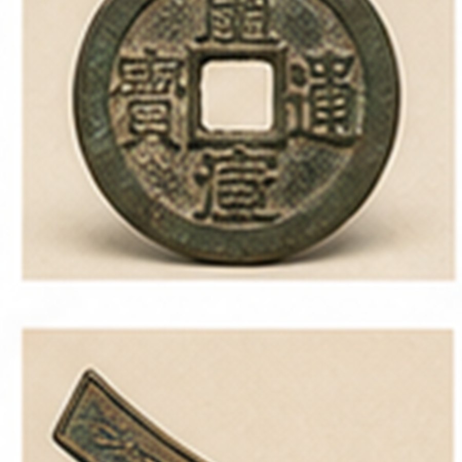 清式民国双旗币 · 品相完整
