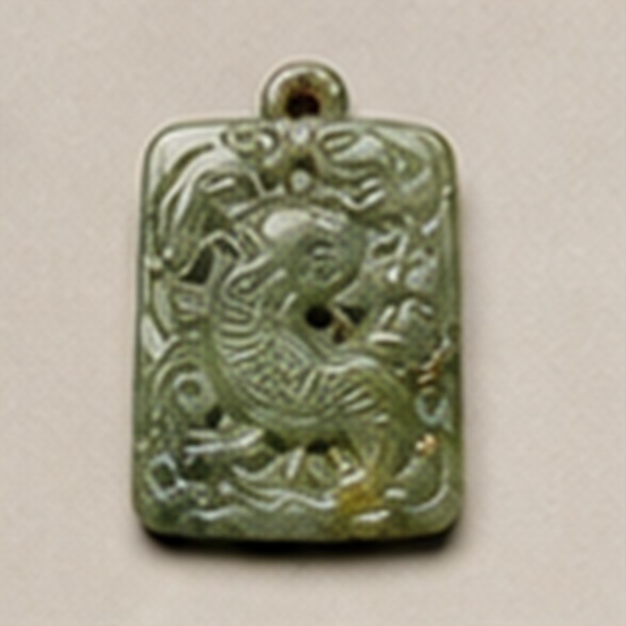 传世白玉平安扣 · 品相完整