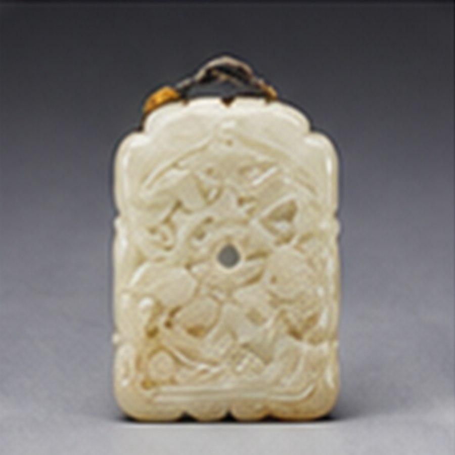 清式白玉莲花手串 · 陈设雅致